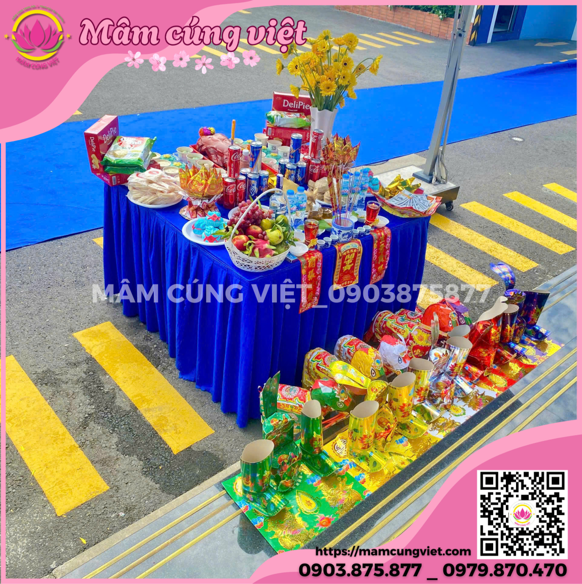 mâm cúng khai trương công ty đầy đủ lễ vật chuẩn phong thuỷ