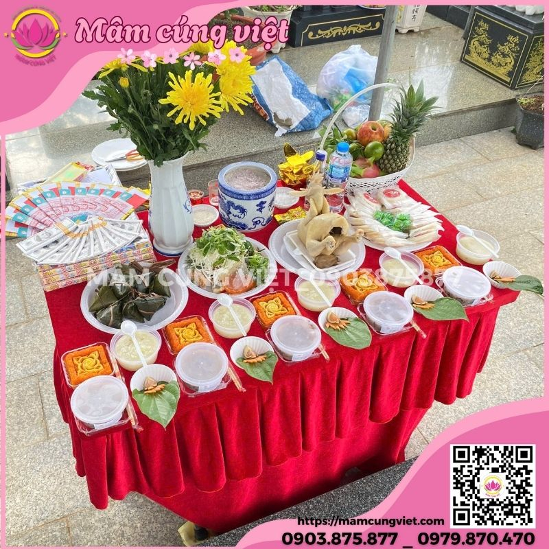 Mâm cúng giỗ ông bà, trọn hiếu con cháu 