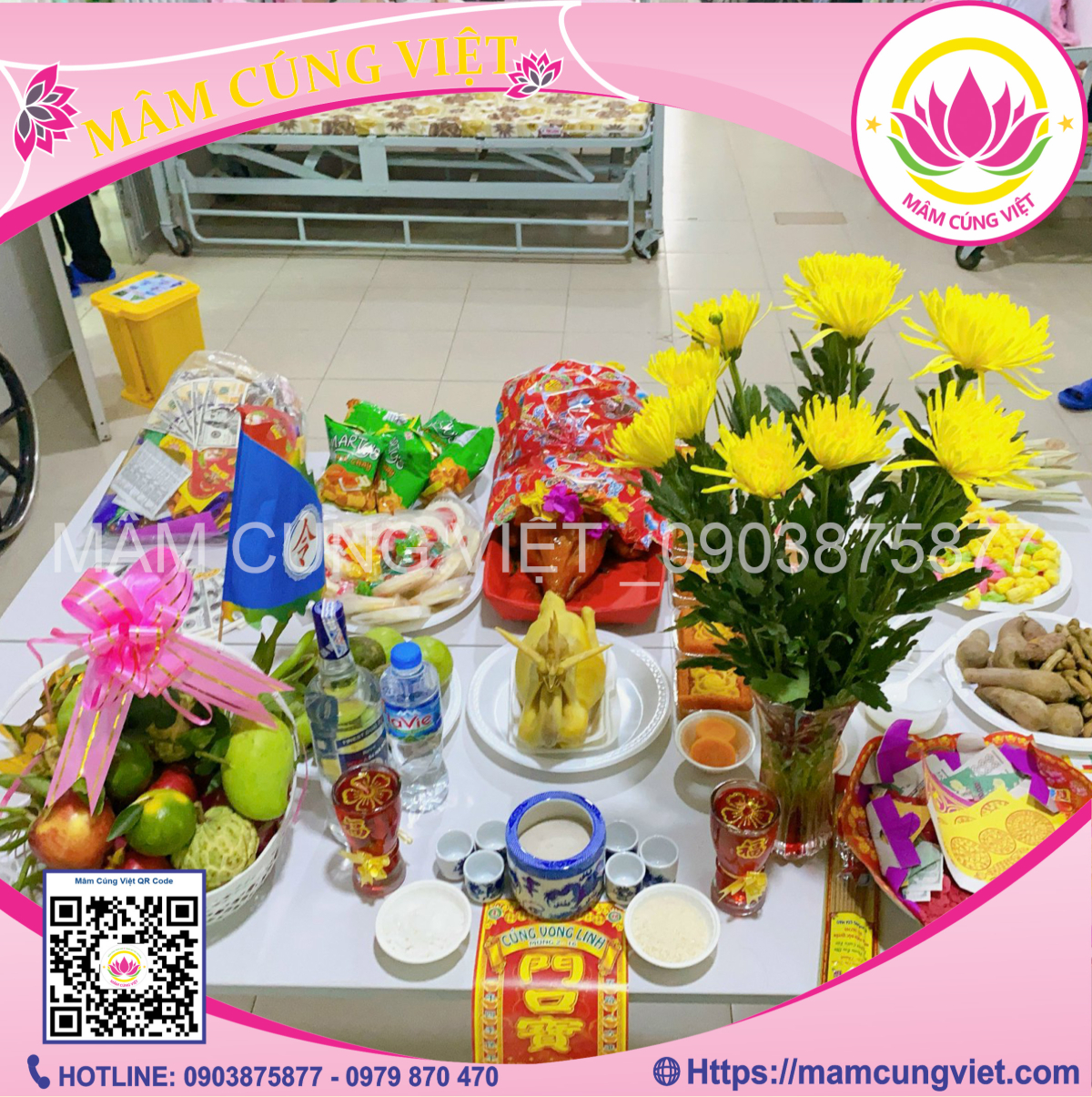 mâm cúng cô hồn cầu an trong cô hồn tháng 7
