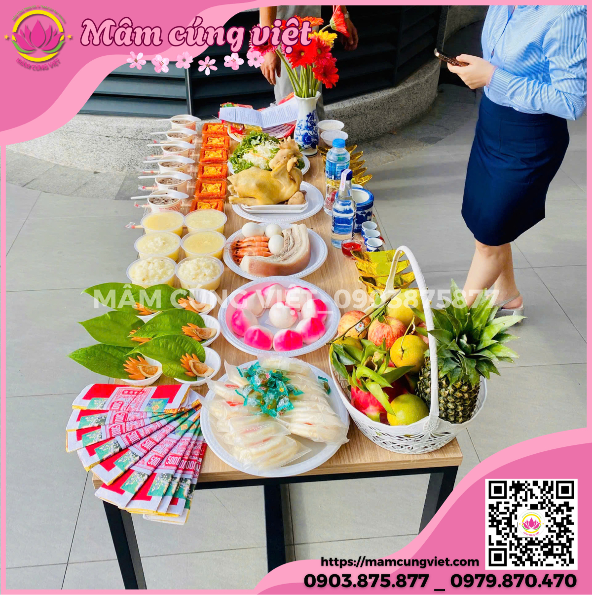 Mâm cúng Mùng 1 tháng Chạp trọn gói