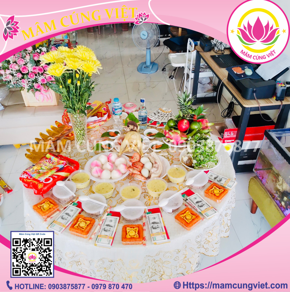 Hoa cúng khai trương chuẩn phong thủy, mang tài lộc và may mắn Hoa cúng khai trương chuẩn phong thủy, mang tài lộc và may mắn