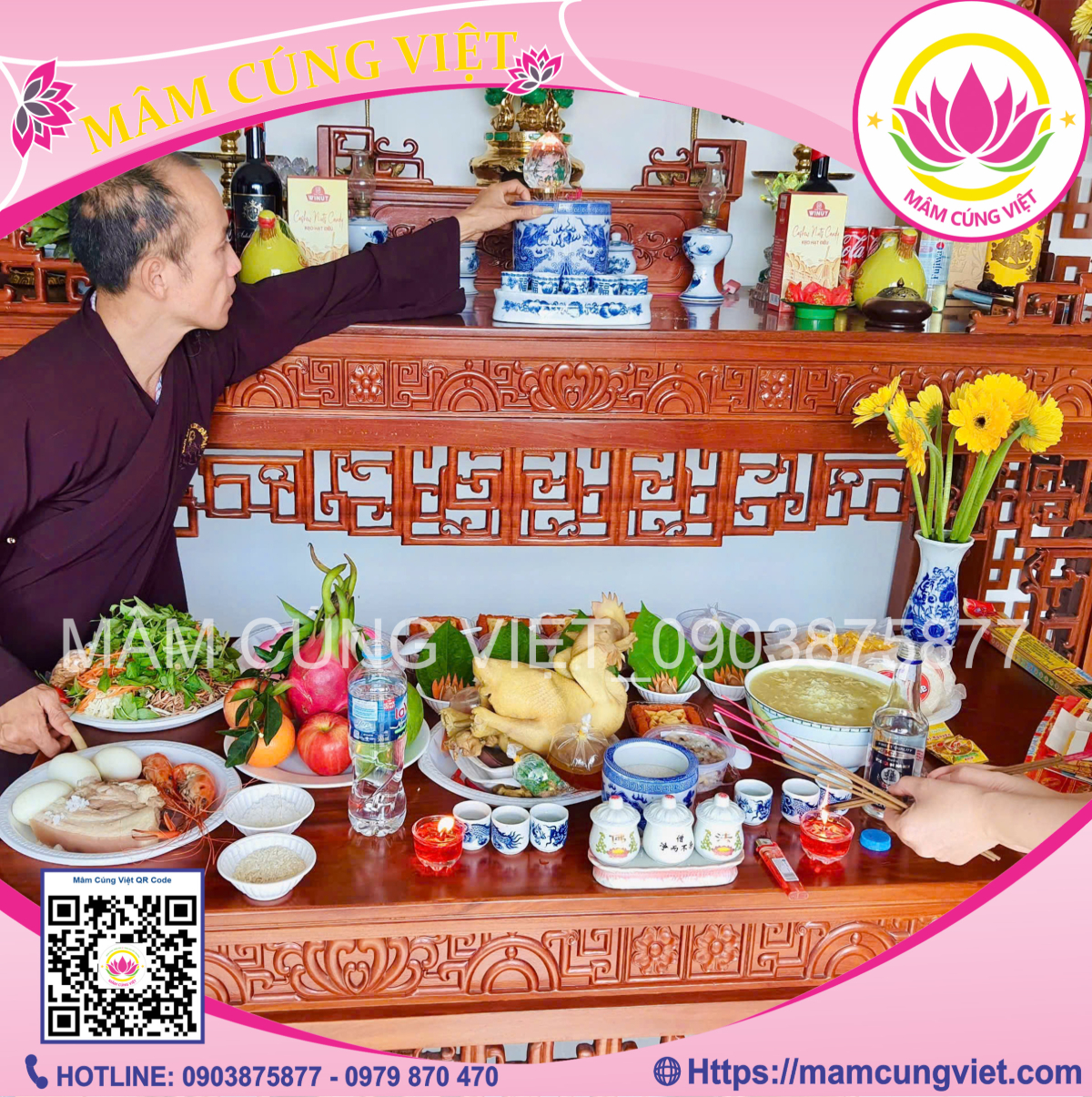 Mâm cúng Gia Tiên Chuẩn bị mâm cúng Gia Tiên nhập trạch