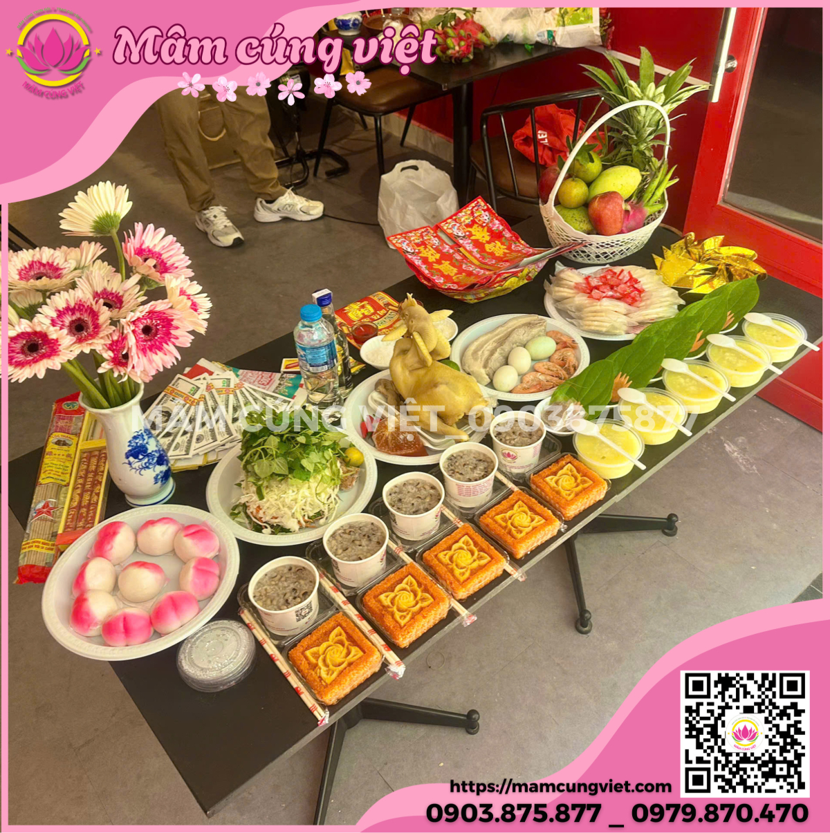 mâm cúng khai trương văn phòng mới nhất xôi chè cúng khai trương văn phòng đầy đủ