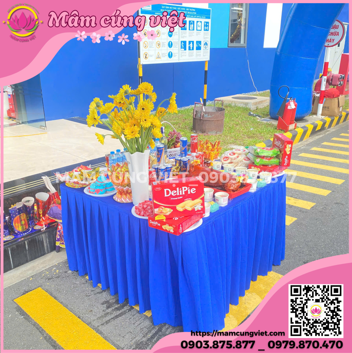 mâm cúng khai trương công ty đầy đủ lễ vật chuẩn phong thuỷ