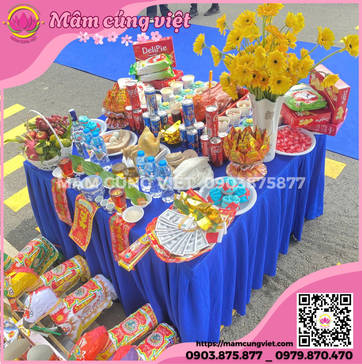 mâm cúng khai trương công ty đầy đủ lễ vật chuẩn phong thuỷ