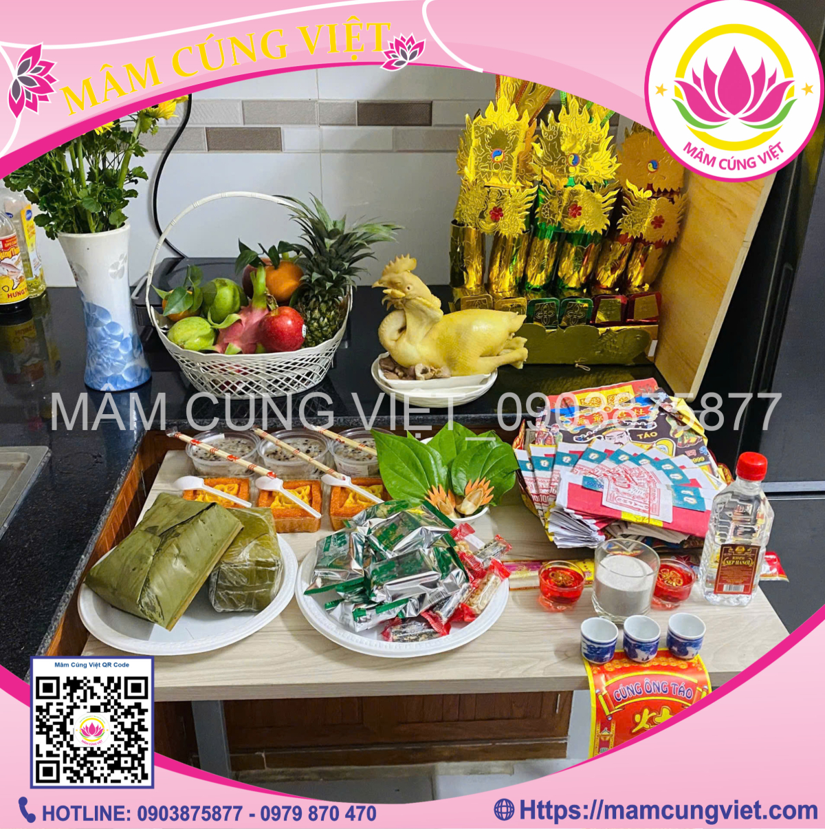 Danh sách lễ vật cúng Ông Táo 2026 đầy đủ nhất