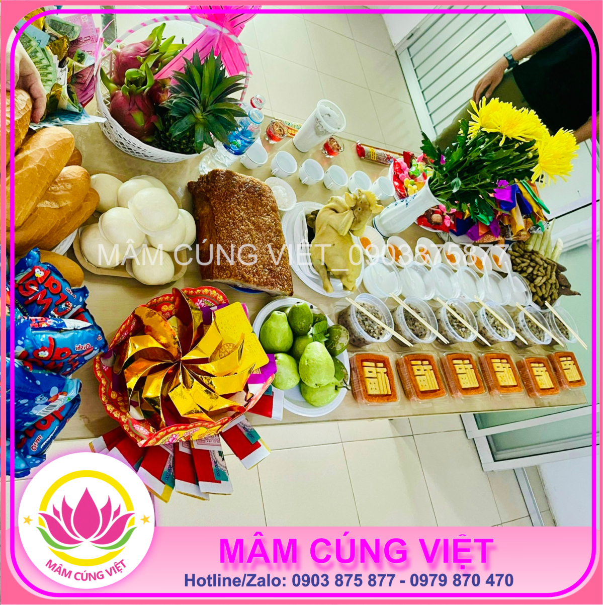 mâm cúng cô hồn cầu an trong cô hồn tháng 7