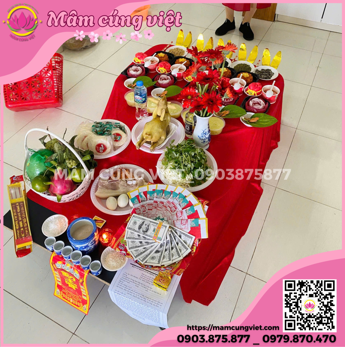 mâm cúng động thổ trọn gói mâm cúng động thổ trọn gói