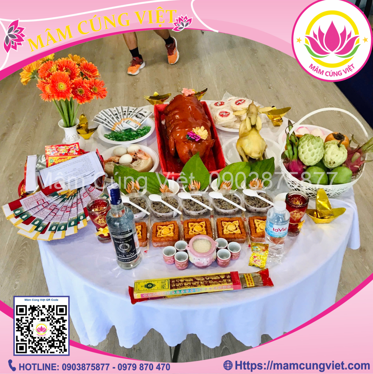 Mâm cúng Mùng 1 tháng Chạp trọn gói